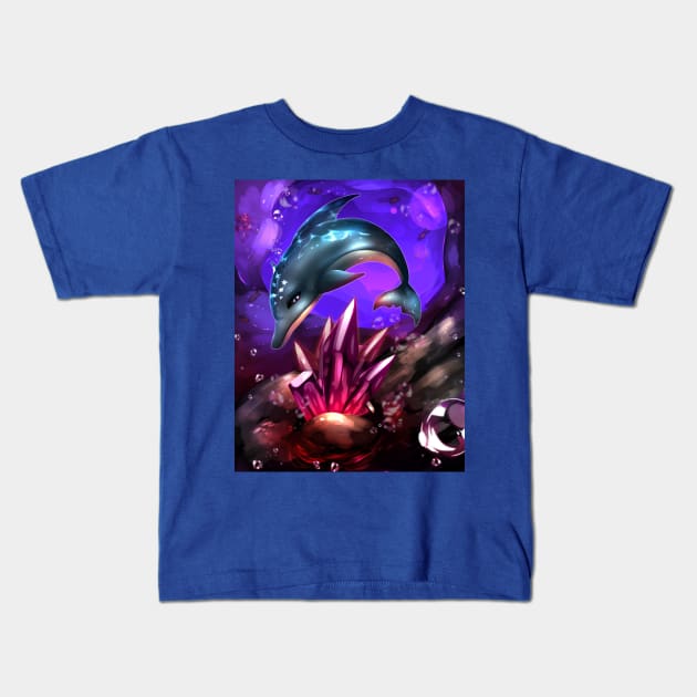 Ecco the dolphin Kids T-Shirt by rocioam7